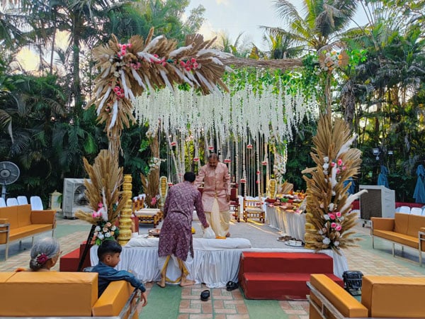 lawn decoration mandap